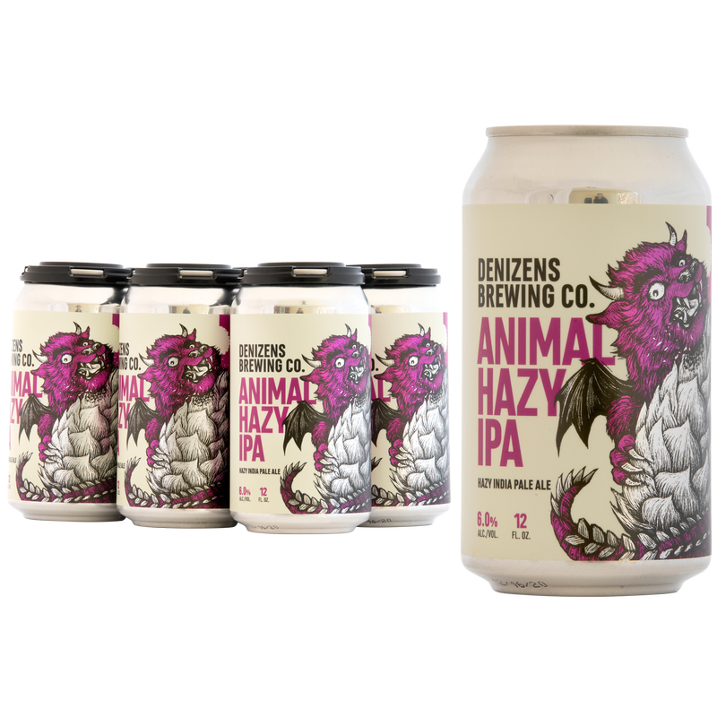 Denizens Animal Hazy IPA 6pk 12oz Can 6.0% ABV