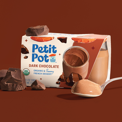 Petit Pot Dark Chocolate Organic French Dessert - 2ct/8oz