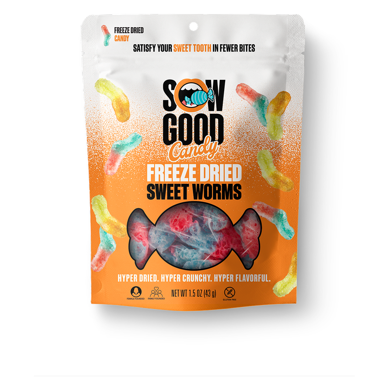 SOW Good Freeze Dried Sweet Worms 1.5oz