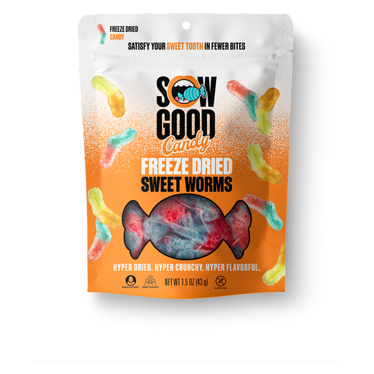SOW Good Freeze Dried Sweet Worms 1.5oz