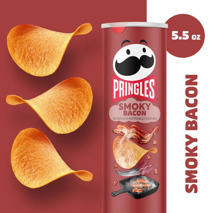 Pringles Smoky Bacon, 5.5 oz