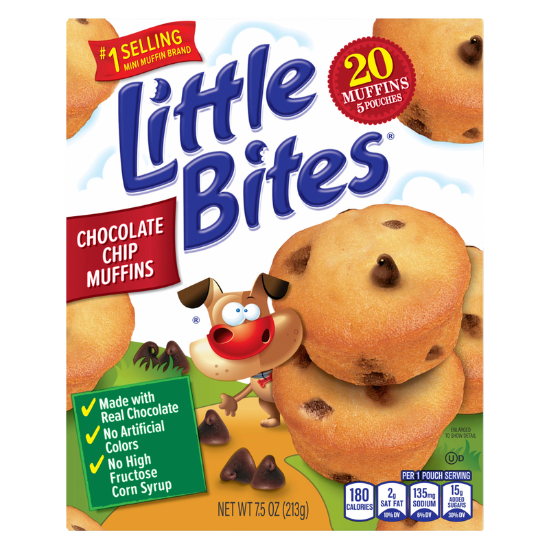 Entenmann's Little Bites Chocolatey Chip Mini Muffins, 5 packs, 7.5 oz