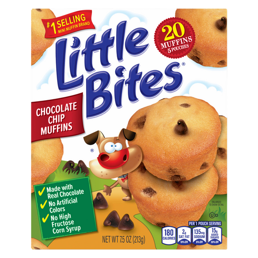 Entenmann's Little Bites Chocolatey Chip Mini Muffins, 5 packs, 7.5 oz