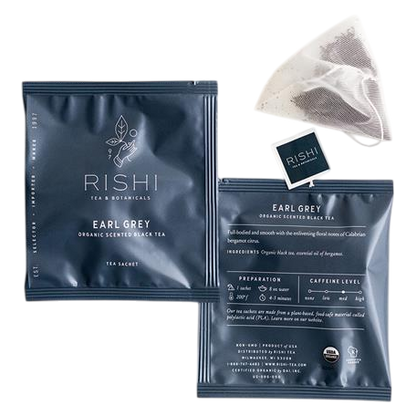 Rishi Tea Organic Earl Grey Sachets 15ct Box