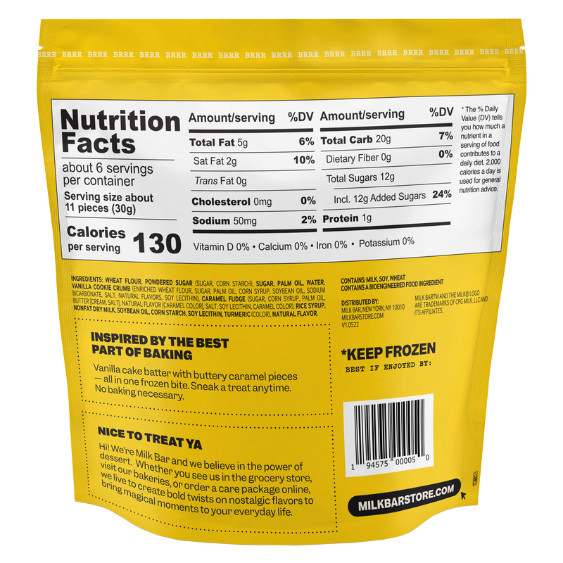 Milk Bar Gooey Butter Cake Frozen Batter Bites 6.5oz