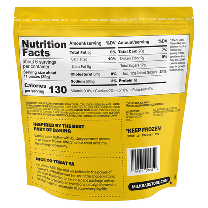 Milk Bar Gooey Butter Cake Frozen Batter Bites 6.5oz