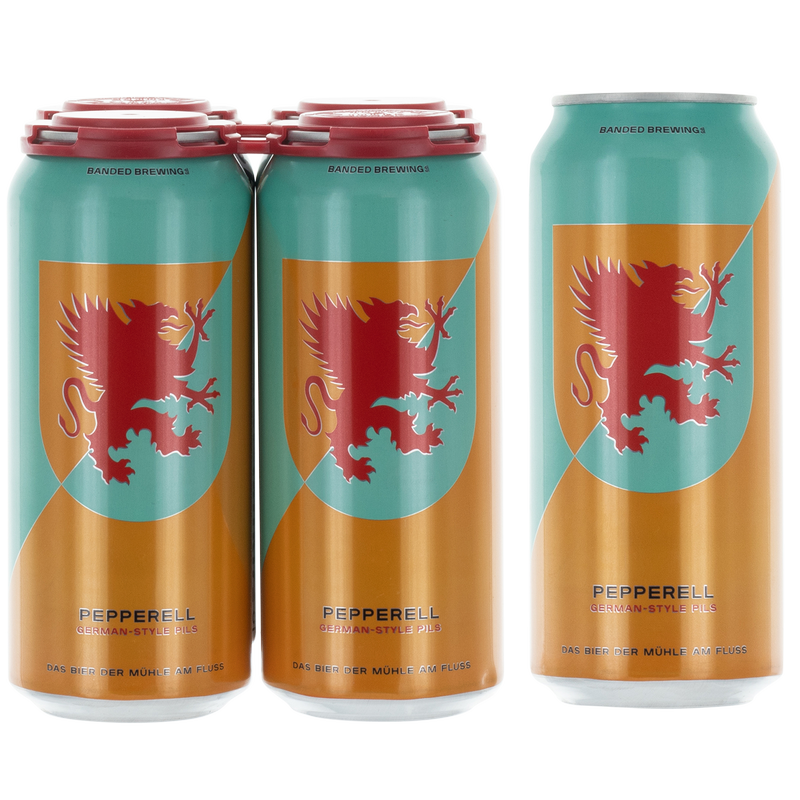 Banded Brewing Pepperell Pilsner 4pk 16oz Can 4.6% ABV
