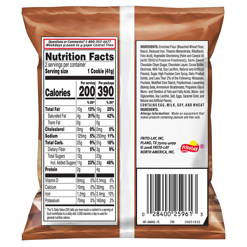 Grandma's Big Chocolate Chip Cookie 2.875oz