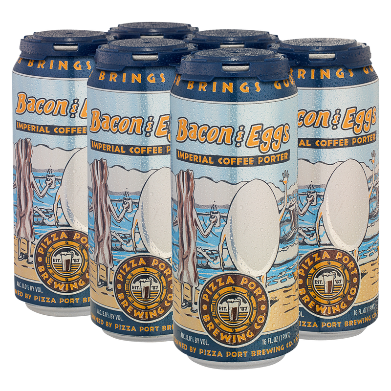Pizza Port Brewing Tier 3 Seasonal - Bacon & Eggs Porter 6pk 16oz Can