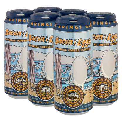 Pizza Port Brewing Tier 3 Seasonal - Bacon & Eggs Porter 6pk 16oz Can
