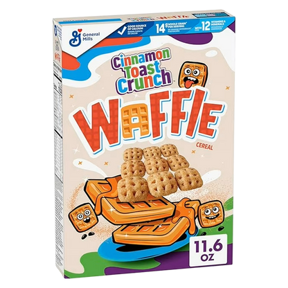 General Mills Cinnamon Toast Crunch Waffle Cereal, 11.6oz.