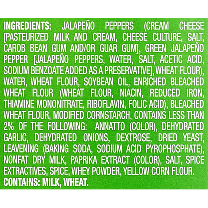 Farm Rich Frozen Breaded Jalapeno Peppers Stuffed with Real Cream Cheese 18oz