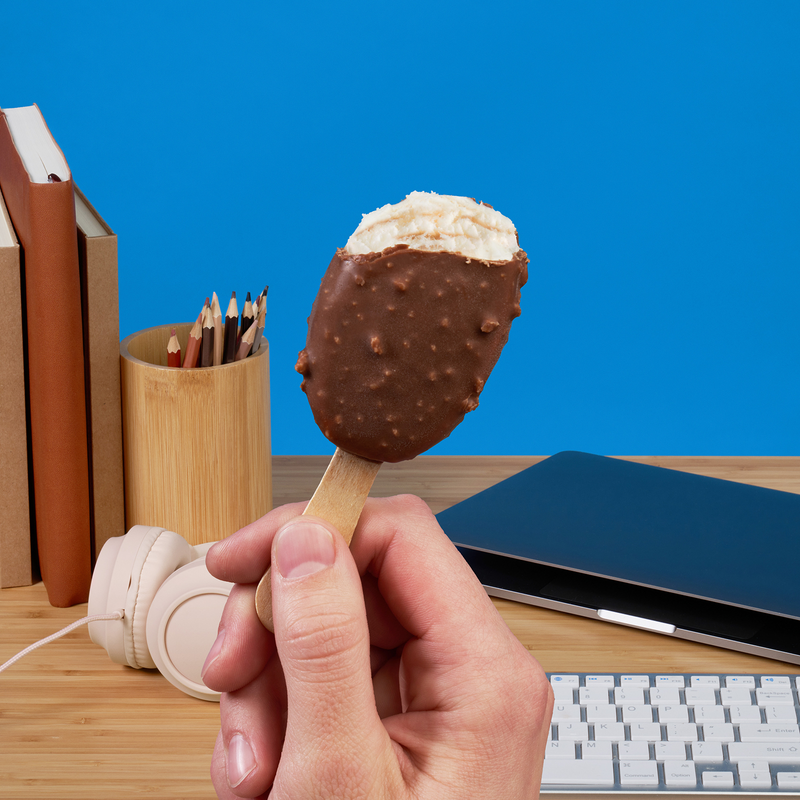 Blue Bunny Mini Bars Vanilla Caramel Crunch, Frozen Dessert, 6 Pack