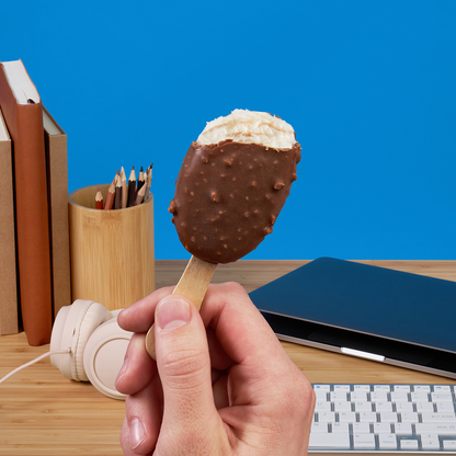 Blue Bunny Mini Bars Vanilla Caramel Crunch, Frozen Dessert, 6 Pack