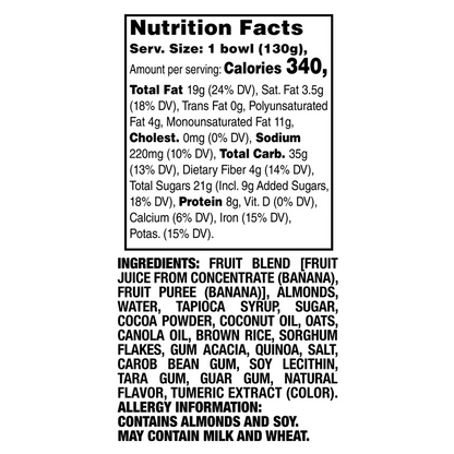 KIND Frozen Almond Chocolate Banana Smoothie Bowl 6oz