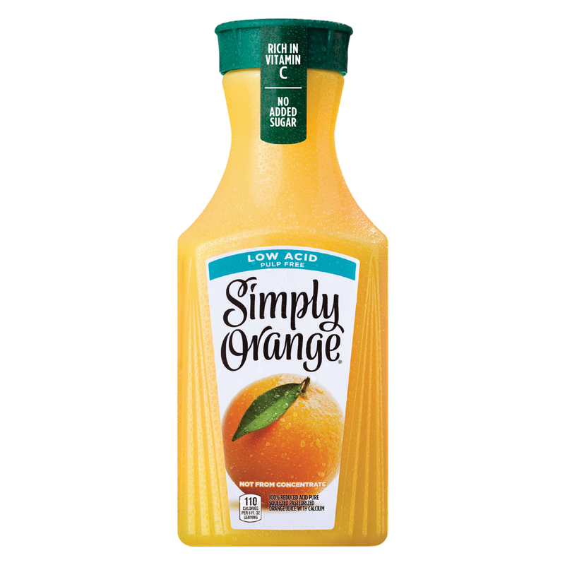Simply Orange Low Acid Pulp Free 52oz btl