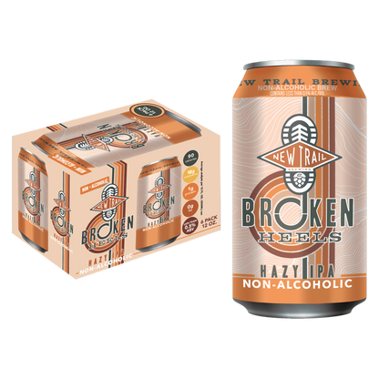 New Trails Broken Heels Hazy IPA NA 6pk 12oz Can 0.5% ABV