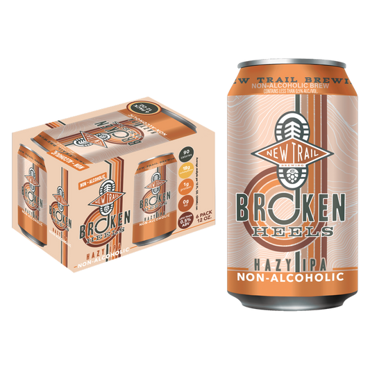New Trails Broken Heels Hazy IPA NA 6pk 12oz Can 0.5% ABV