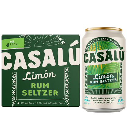 Casalu Limon Rum Seltzer 4pk 12oz Can 5.9% ABV