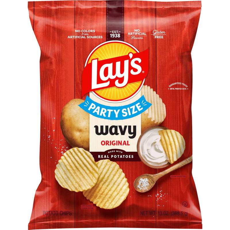 Lay's Wavy Original Potato Chips 13oz