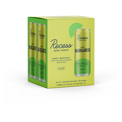 Recess Lime Margarita Mocktail 4pk 12oz Can