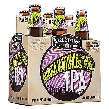 Karl Strauss Brewing Aurora Hoppyalis IPA 6pk 12oz Btl