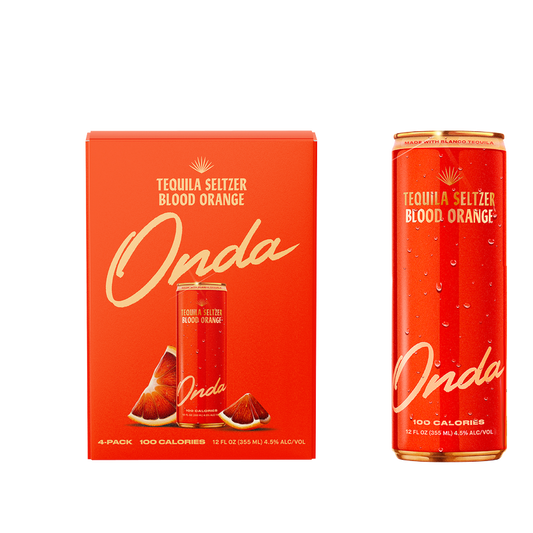Onda  Blood Orange Tequila Seltzer 4pk 12oz 5% ABV