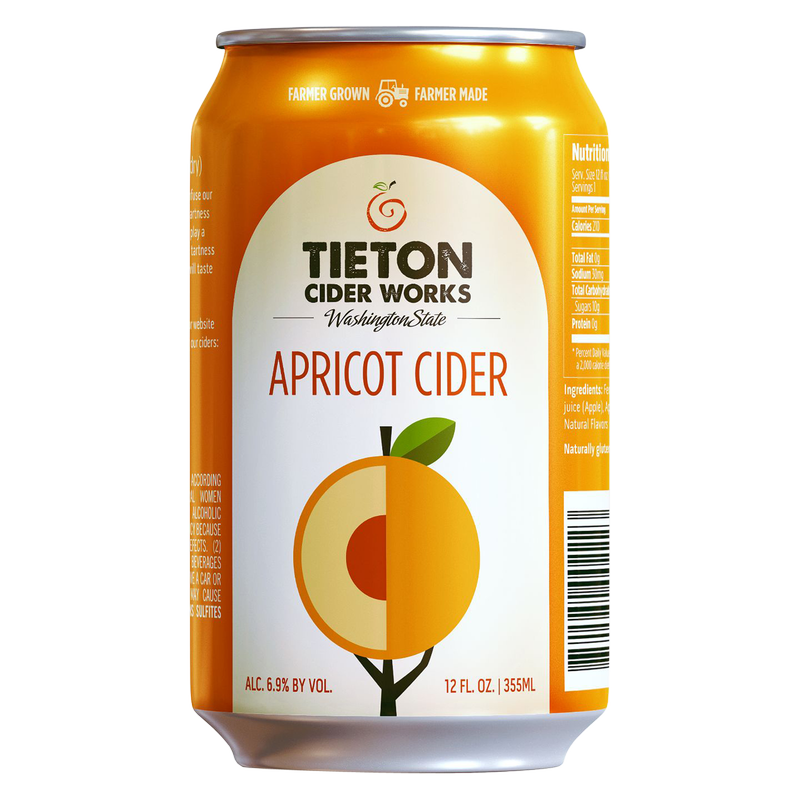 Tieton Cider Works Apricot Cider 6pk 12oz Can
