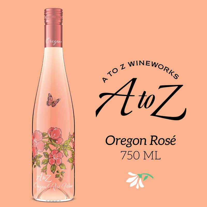 A to Z Wineworks Oregon Rosé Wine, 750 mL Bottle