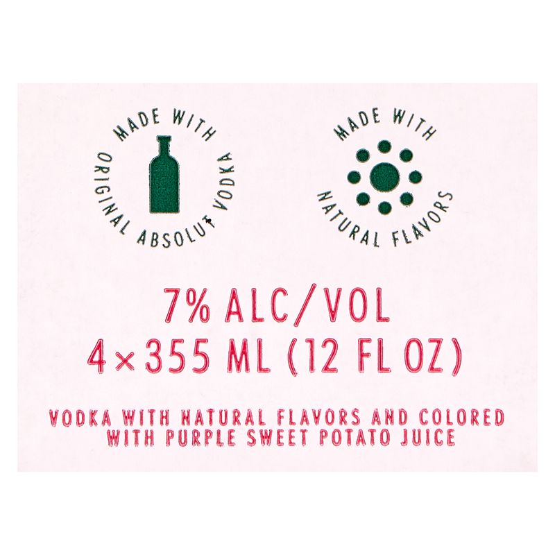 Absolut Grapefruit Paloma 4pk 12oz Cans 7.0% ABV