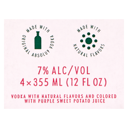 Absolut Grapefruit Paloma 4pk 12oz Cans 7.0% ABV