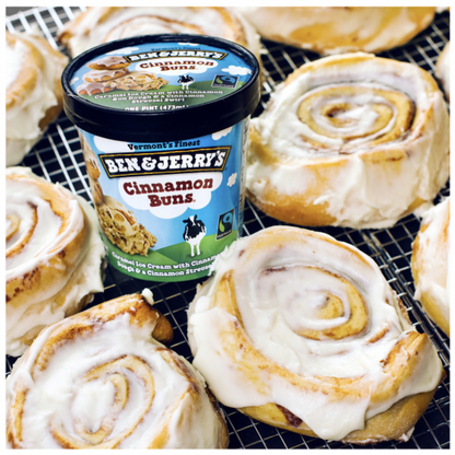 Ben & Jerry's Cinnamon Buns Ice Cream 16oz