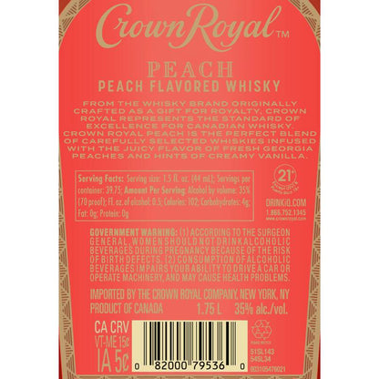 Crown Royal Peach 1.75L (70 Proof)