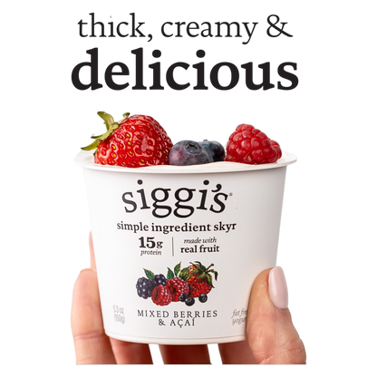 Siggi’s Mixed Berries & Acai Icelandic Skyr Nonfat Yogurt - 5.3oz