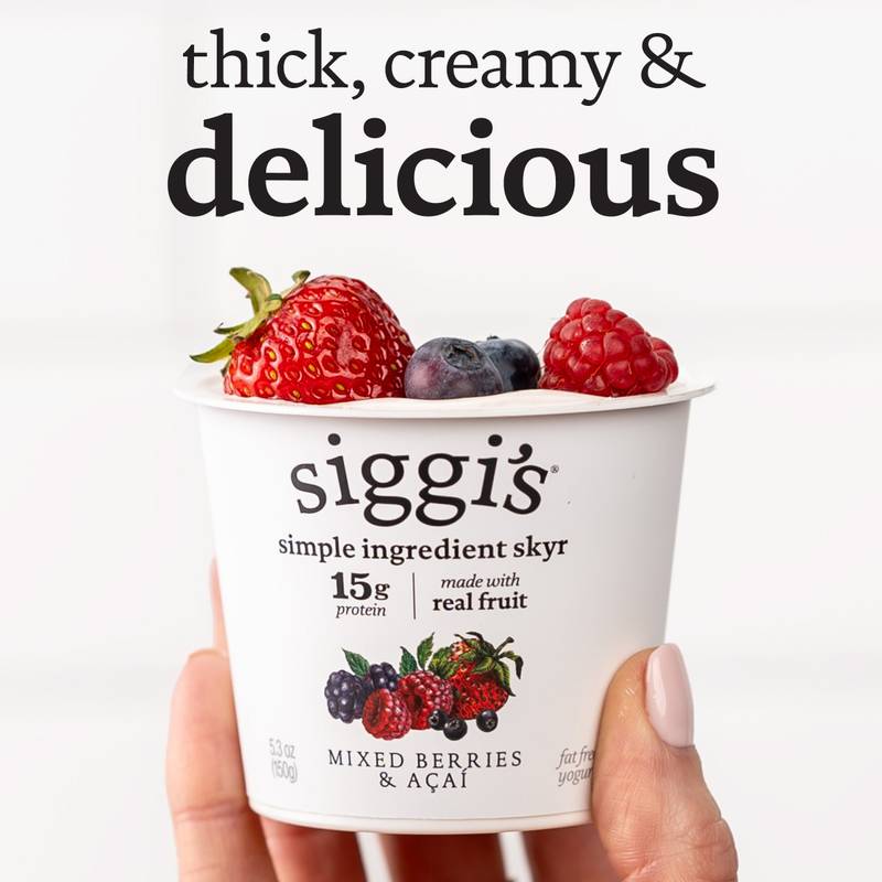 Siggi’s Mixed Berries & Acai Icelandic Skyr Nonfat Yogurt - 5.3oz