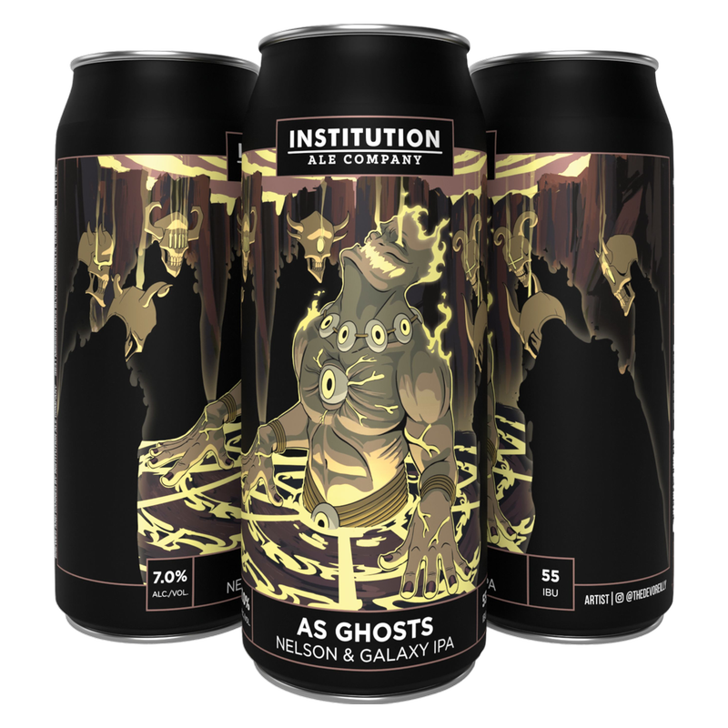 INSTITUTION AS GHOSTS IPA 4PKC (4PKC 16 OZ)