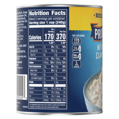 Progresso Traditional New England Clam Chowder Soup 18.5oz