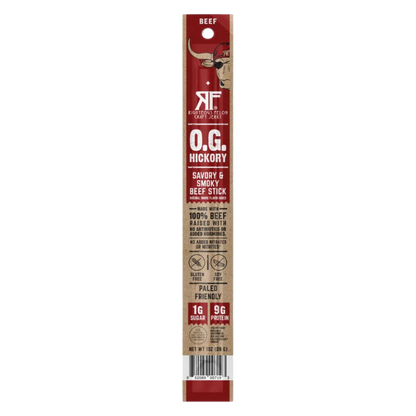 Righteous Felon OG Hickory Beef Meat Stick,  1oz