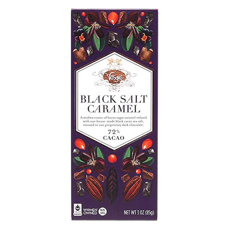 Vosges Haut-Chocolat Black Salt Caramel Chocolate Bar, 3 oz