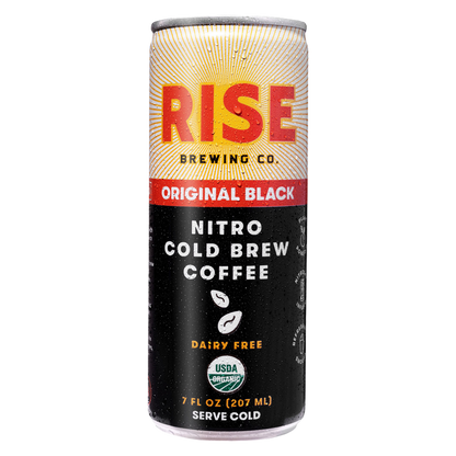 RISE Brewing Co. Original Black Nitro Cold Brew Coffee 7oz Can