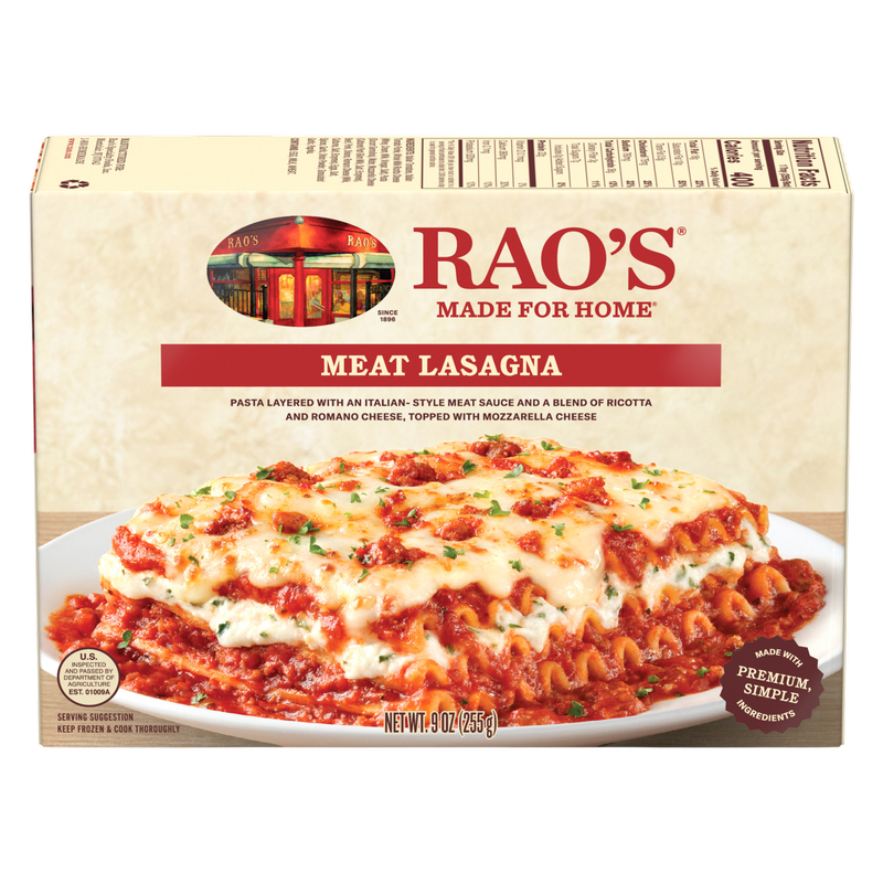 Rao's Frozen Meat Lasagna 9oz