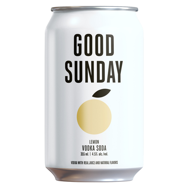 Good Sunday Lemon Vodka Soda 6pk 12oz Cans 4.5% ABV