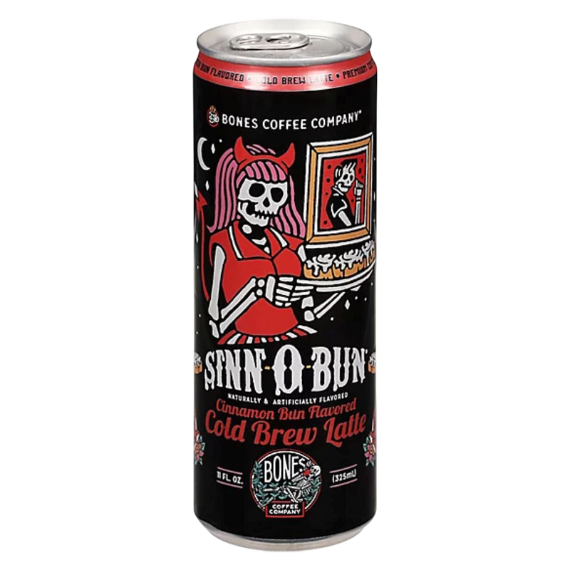 Bones Coffee Company Sinn-O-Bun Cold Brew Latte Can, 11 oz