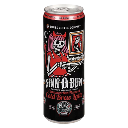 Bones Coffee Company Sinn-O-Bun Cold Brew Latte Can, 11 oz