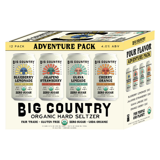 Big Country Seltzer Adventure Pack 12pk 12oz Can