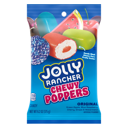 Jolly Rancher Chewy Poppers Original Flavors Bag, 6.2 oz
