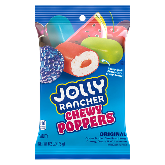 Jolly Rancher Chewy Poppers Original Flavors Bag, 6.2 oz
