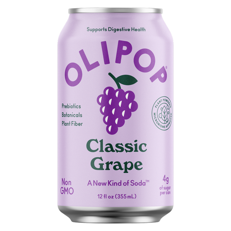 Olipop Grape Soda 12oz Can
