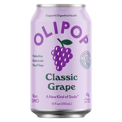 Olipop Grape Soda 12oz Can