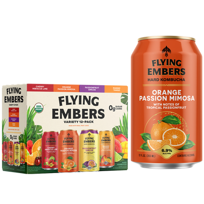 Flying Embers Variety Pack Hard Kombucha 12pk 12oz Can
